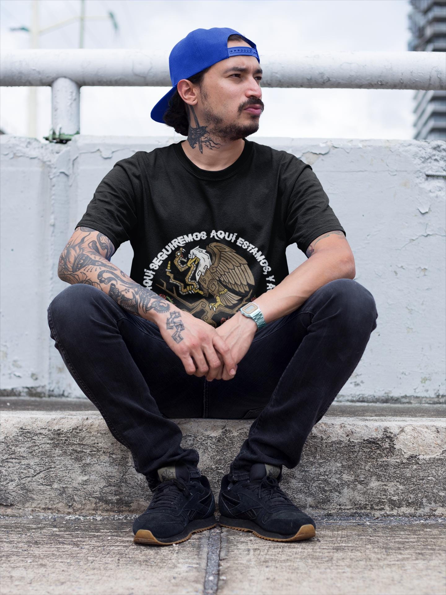 Aqui Estamos Protest Shirt: Mexican American Heritage, Unisex Resistance Top