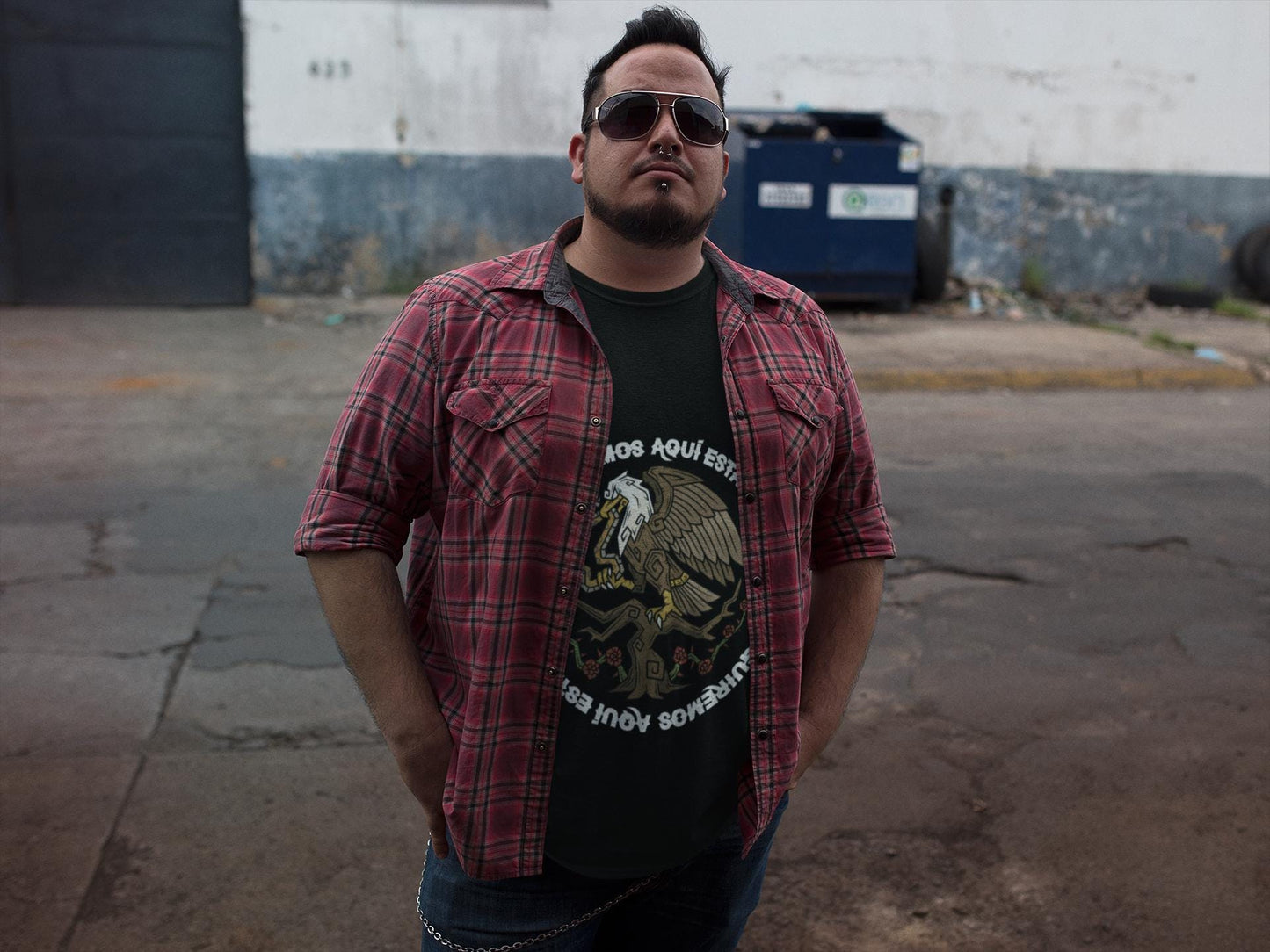 Aqui Estamos Protest Shirt: Mexican American Heritage, Unisex Resistance Top