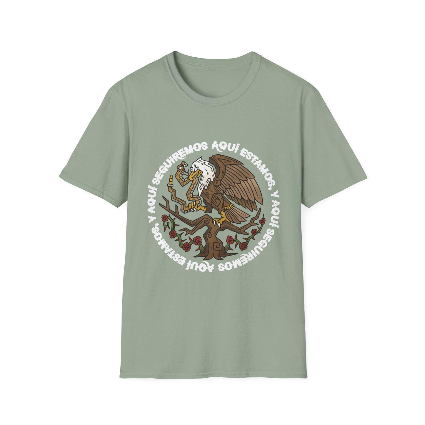 Aqui Estamos Protest Shirt: Mexican American Heritage, Unisex Resistance Top