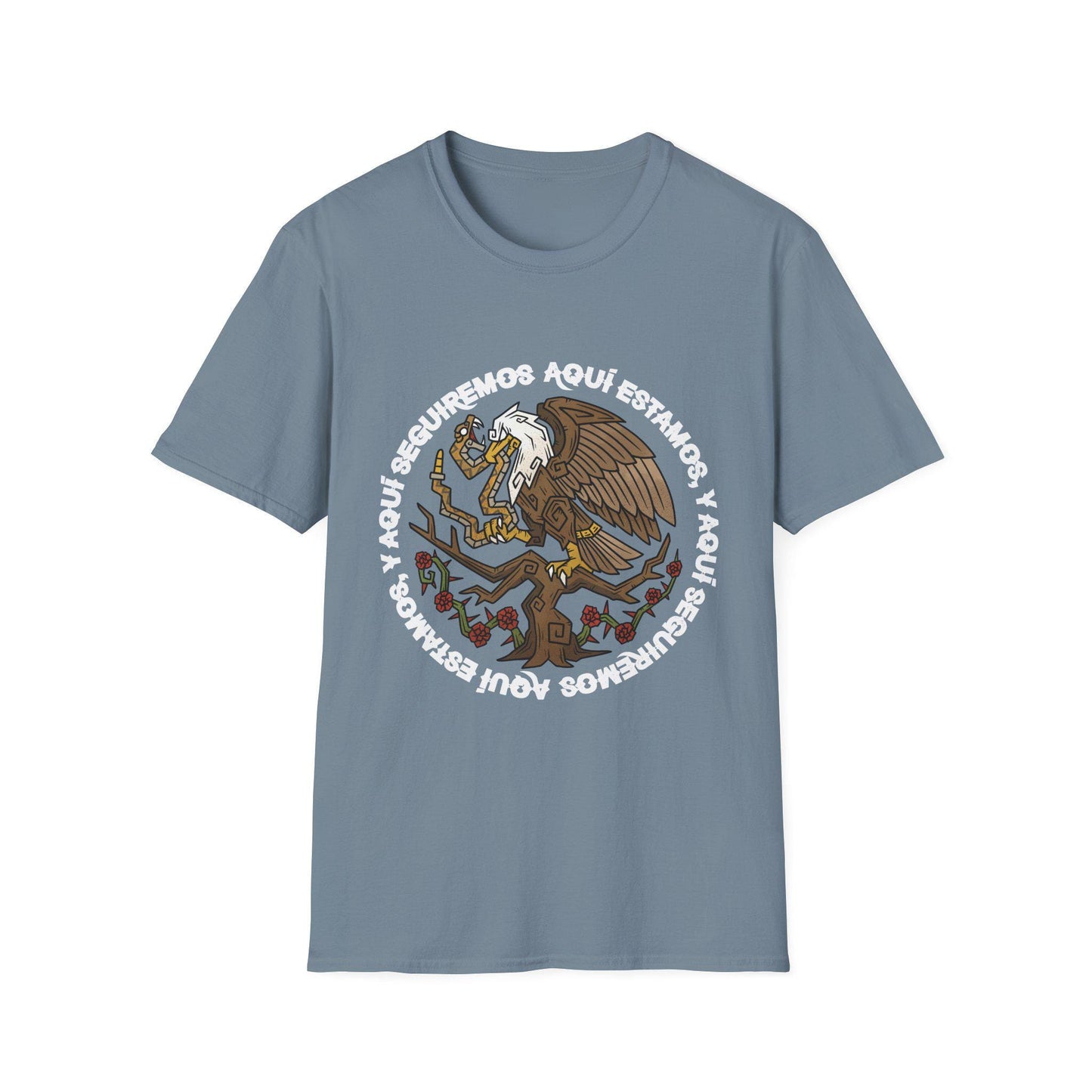 Aqui Estamos Protest Shirt: Mexican American Heritage, Unisex Resistance Top