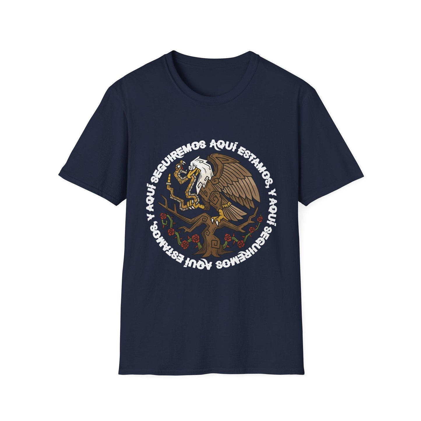 Aqui Estamos Protest Shirt: Mexican American Heritage, Unisex Resistance Top