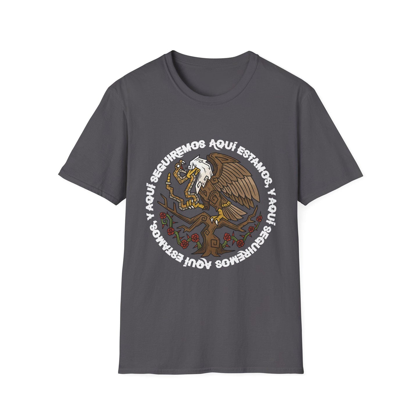 Aqui Estamos Protest Shirt: Mexican American Heritage, Unisex Resistance Top