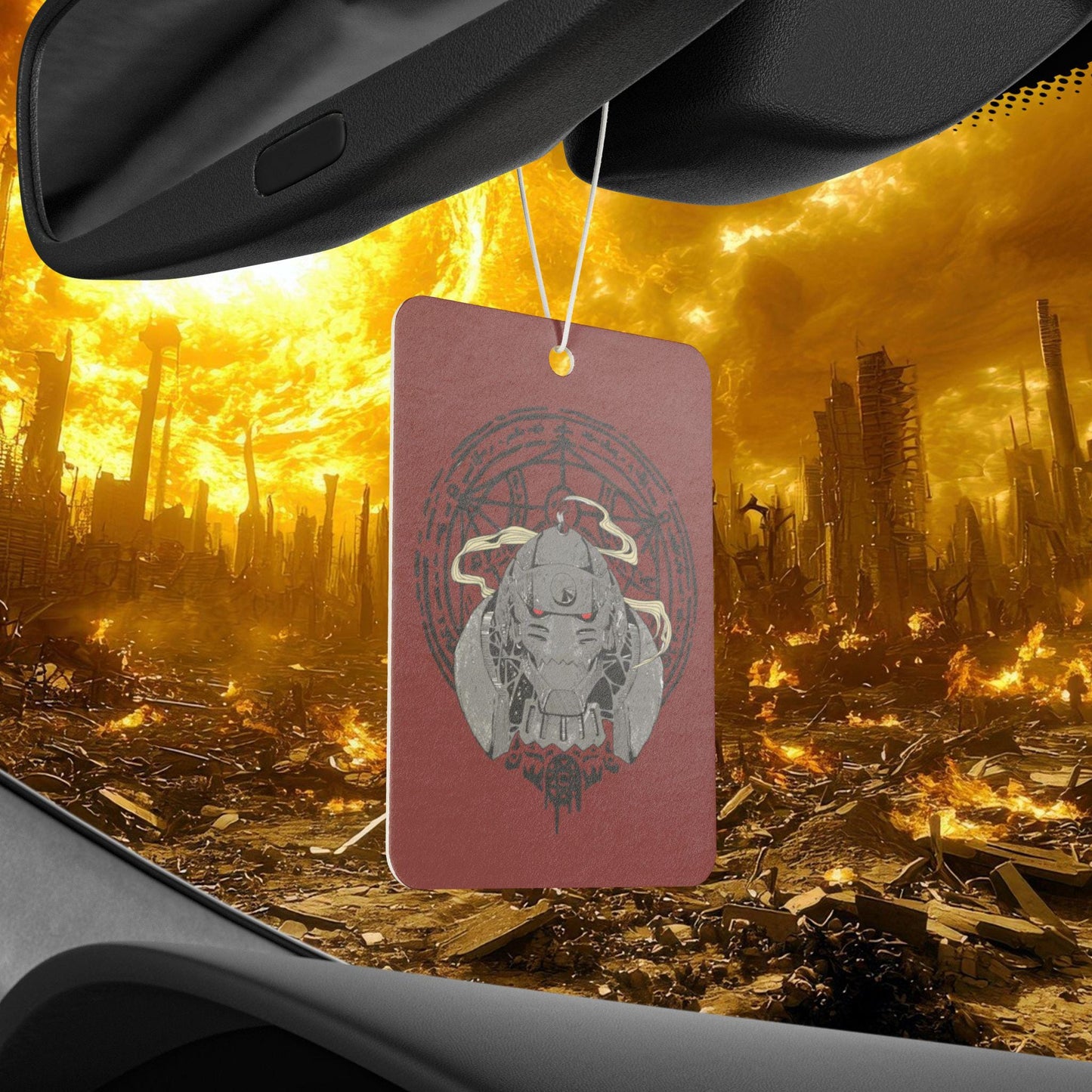 Alphonse Helmet Air Freshener: Fullmetal Alchemist Anime Car Decor