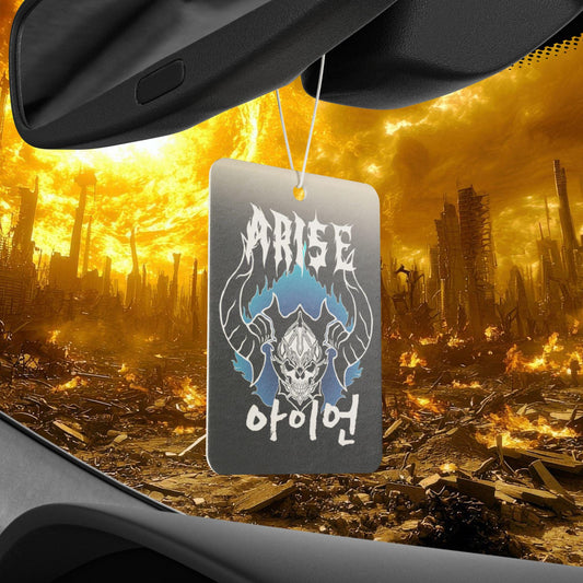 Solo Leveling Car Air Freshener: Anime Skull Crown Helmet Design