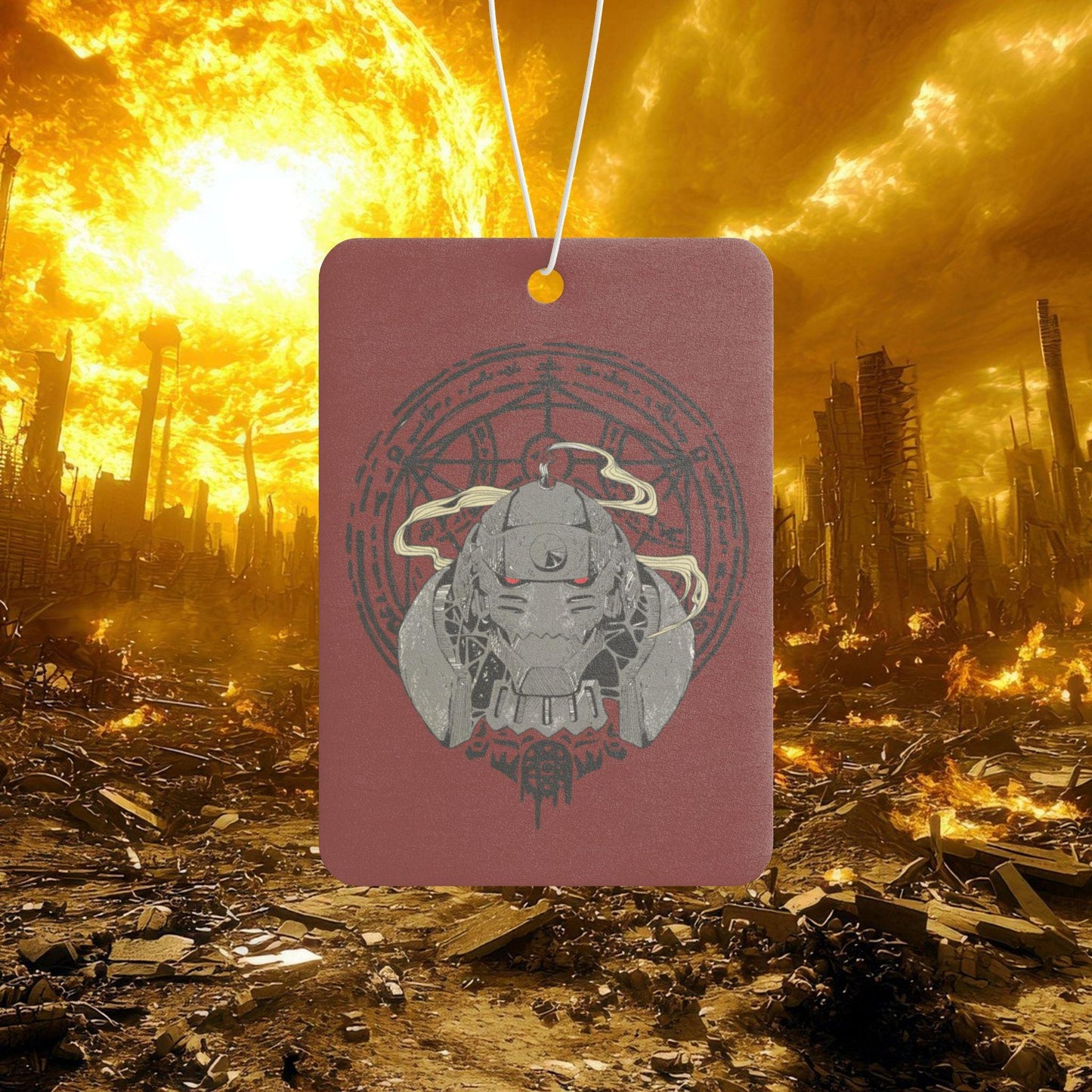 Alphonse Helmet Air Freshener: Fullmetal Alchemist Anime Car Decor
