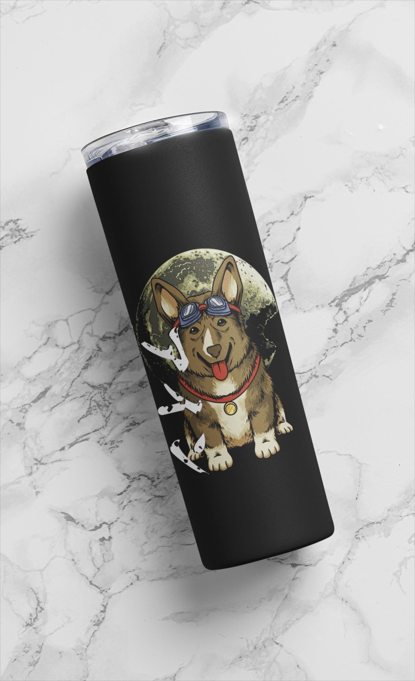 Cowboy Bebop Corgi Tumbler: Insulated Anime Dog Lover Travel Mug