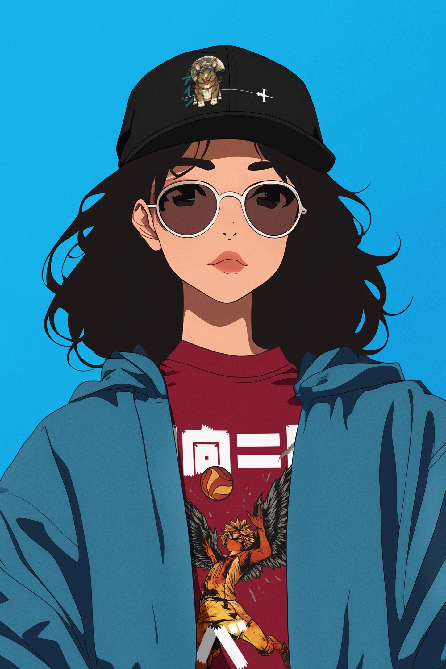 Cowboy Bebop Cap: Vintage Anime Cartoon Girl Hat, Spike Spiegel Style