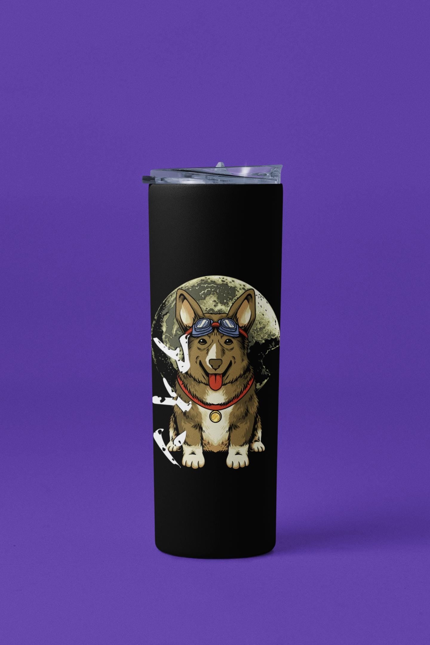 Cowboy Bebop Corgi Tumbler: Insulated Anime Dog Lover Travel Mug