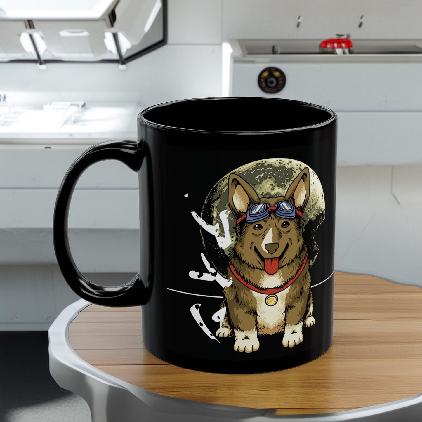 Cowboy Bebop Ein Data Dog Mug, Space Anime Coffee Cup, Dog Lover Gift, 11 oz Ceramic, Ein Data Dog Merch, Anime Fan Gift