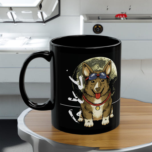 Cowboy Bebop Ein Data Dog Mug, Space Anime Coffee Cup, Dog Lover Gift, 11 oz Ceramic, Ein Data Dog Merch, Anime Fan Gift