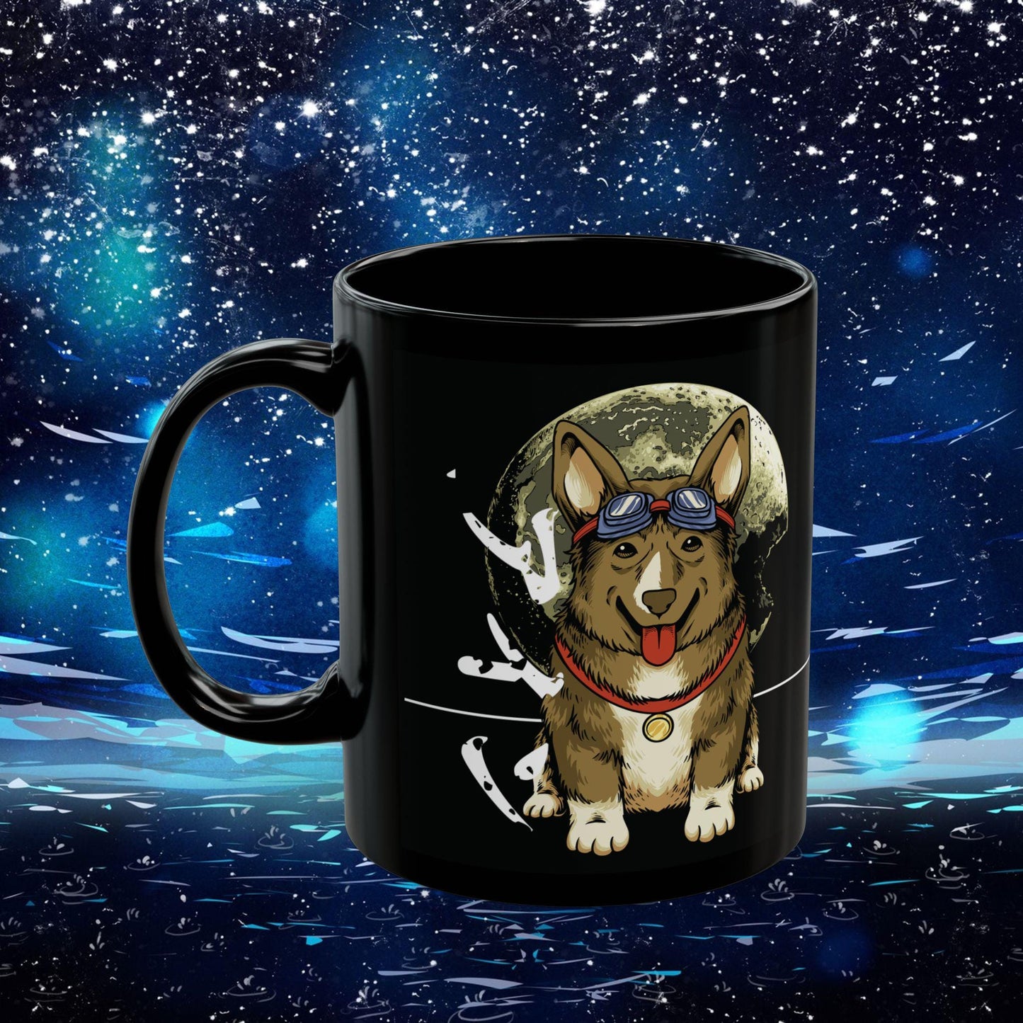 Cowboy Bebop Ein Data Dog Mug, Space Anime Coffee Cup, Dog Lover Gift, 11 oz Ceramic, Ein Data Dog Merch, Anime Fan Gift