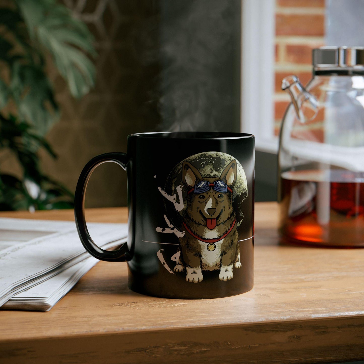 Cowboy Bebop Ein Data Dog Mug, Space Anime Coffee Cup, Dog Lover Gift, 11 oz Ceramic, Ein Data Dog Merch, Anime Fan Gift