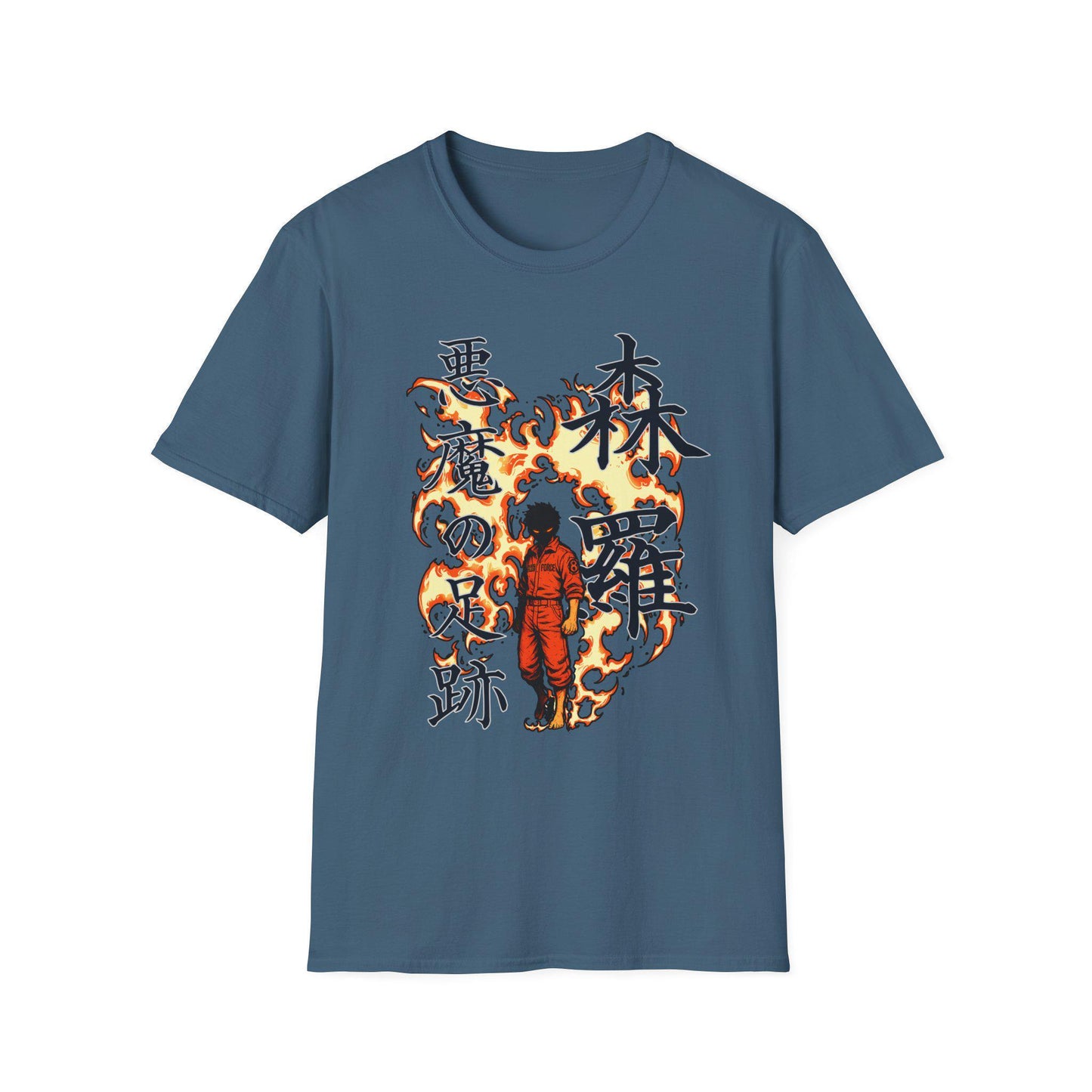 Fire Force Shinra T-Shirt, Anime Graphic Tee for Fans of Fire Series & Japanese Kanji, Unisex Casual Streetwear, Fire Graphic Shirt