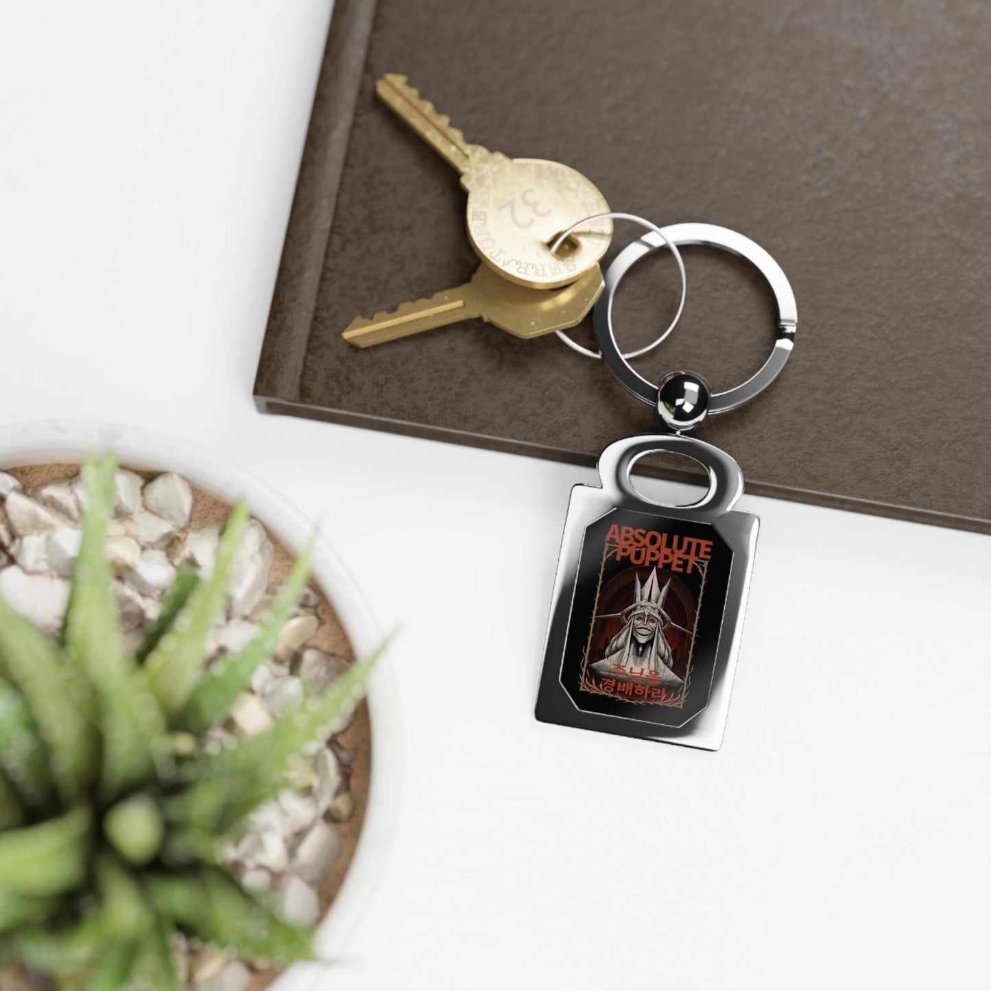 Solo Leveling God Keychain, Anime Pendant, Custom Metal Accessory, Perfect Gift for Fans, Collectible, Cursed Energy, Manga Merchandise