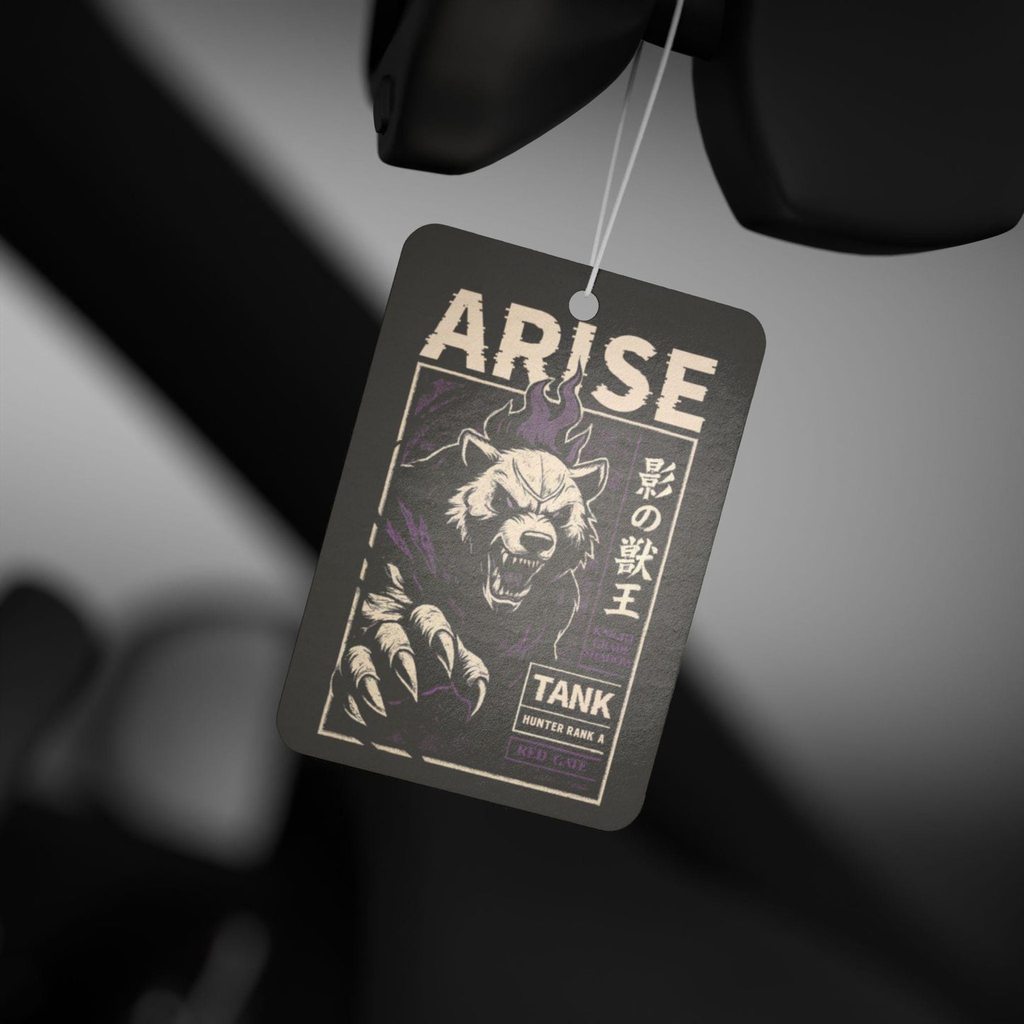 Solo Leveling Tank Car Air Freshener | Anime Fandom Car Decor | Shadow Monarch Inspired Scented Toy | Gift for Anime Fans and Gamers