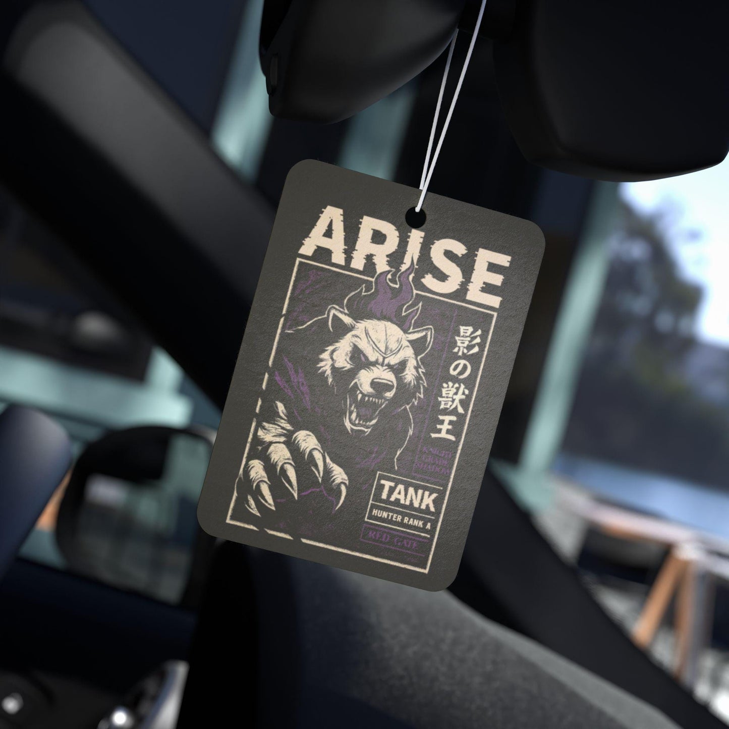 Solo Leveling Tank Car Air Freshener | Anime Fandom Car Decor | Shadow Monarch Inspired Scented Toy | Gift for Anime Fans and Gamers