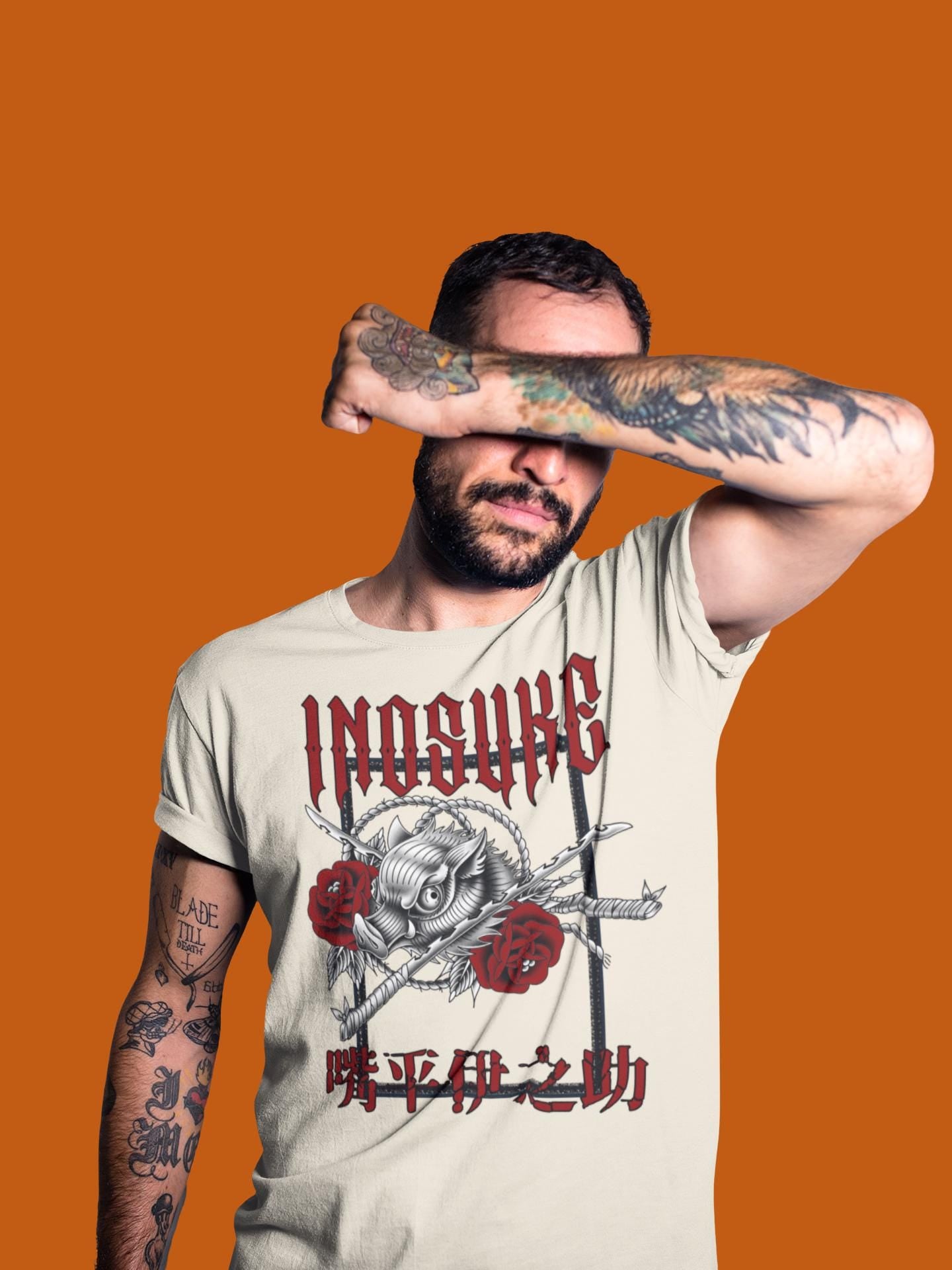 Inosuke Demon Slayer anime shirt, manga comics, anime, Kimetsu no Yaiba, Japanese manga, anime gift for fans