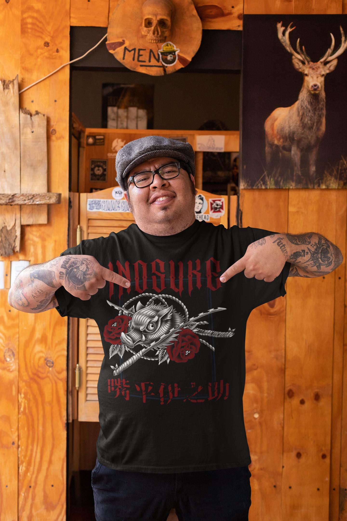 Inosuke Demon Slayer anime shirt, manga comics, anime, Kimetsu no Yaiba, Japanese manga, anime gift for fans