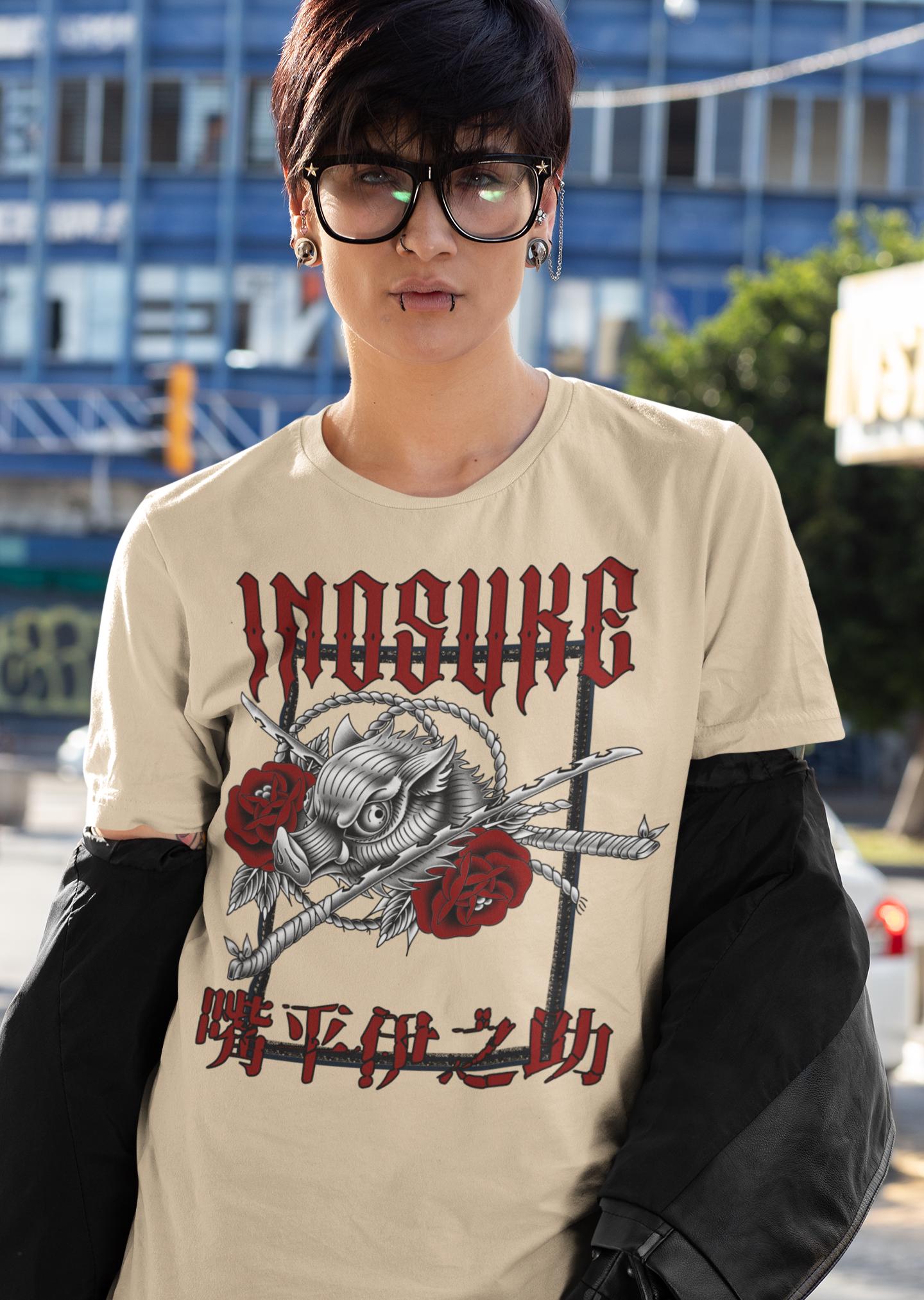 Inosuke Demon Slayer anime shirt, manga comics, anime, Kimetsu no Yaiba, Japanese manga, anime gift for fans