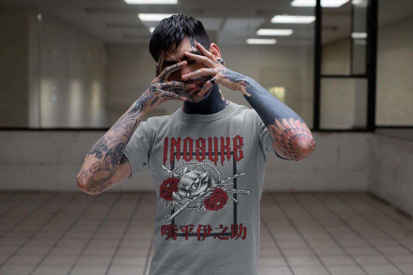 Inosuke Demon Slayer anime shirt, manga comics, anime, Kimetsu no Yaiba, Japanese manga, anime gift for fans