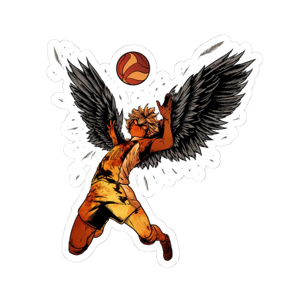 Anime Stickers, Haikyuu Shoyo Hinata Kiss-Cut Sticker Pack for Laptops, Water Bottles, Scrapbooking, Bullet Journals, and Decal Collection