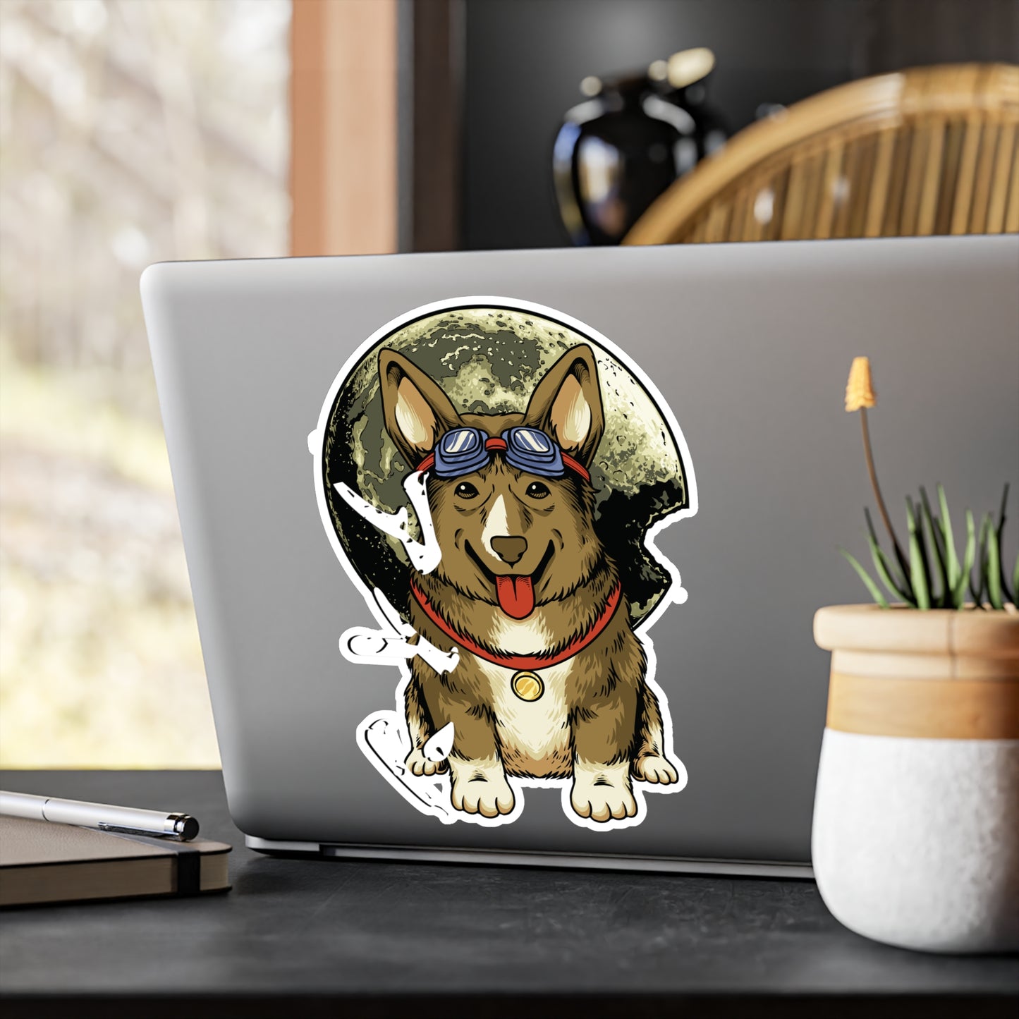 Cowboy Bebop Ein Data Dog Sticker, Anime Merch, Space Cowboy Style, Otaku Life, Intergalactic Vibes, Retro Anime, Laptop Water Bottle Decal