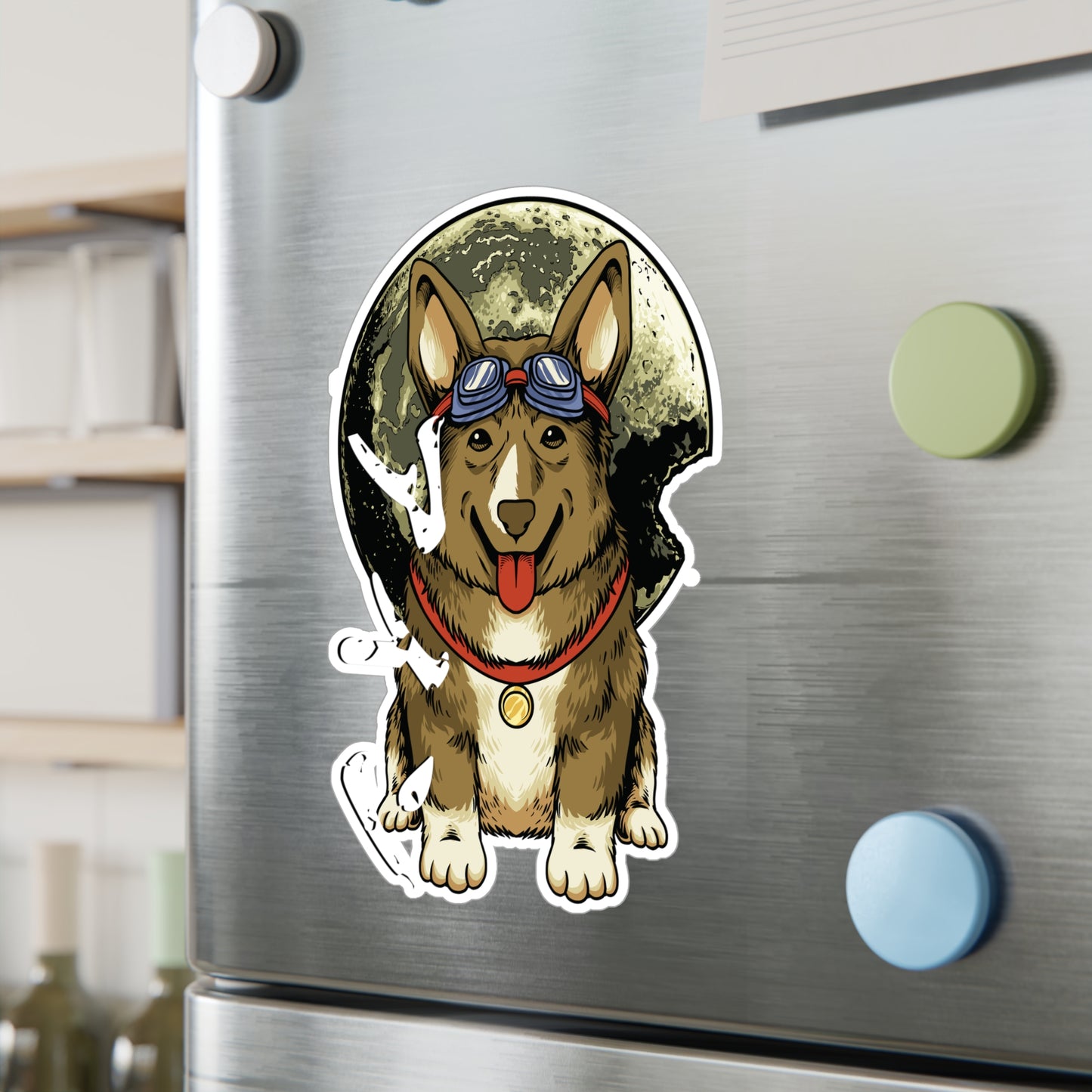 Cowboy Bebop Ein Data Dog Sticker, Anime Merch, Space Cowboy Style, Otaku Life, Intergalactic Vibes, Retro Anime, Laptop Water Bottle Decal