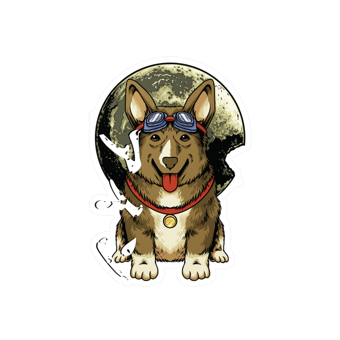 Cowboy Bebop Ein Data Dog Sticker, Anime Merch, Space Cowboy Style, Otaku Life, Intergalactic Vibes, Retro Anime, Laptop Water Bottle Decal