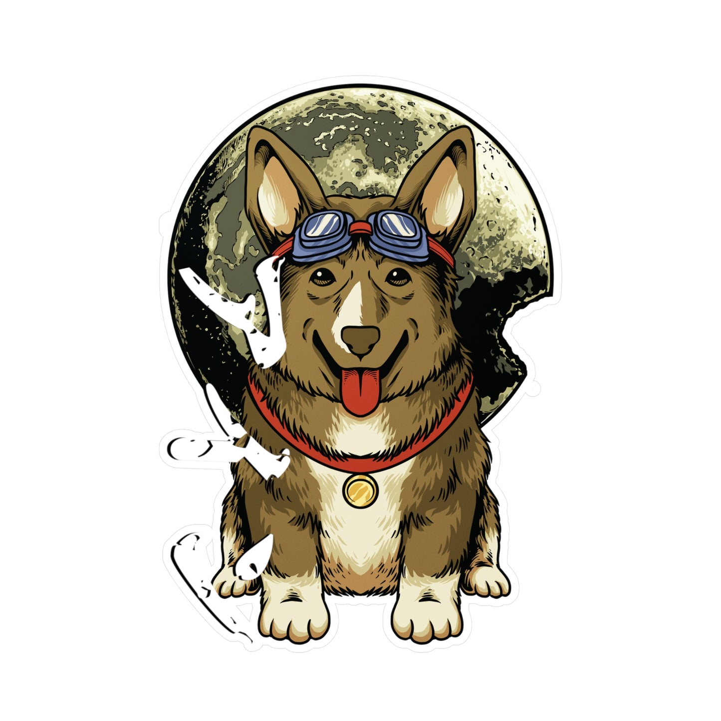 Cowboy Bebop Ein Data Dog Sticker, Anime Merch, Space Cowboy Style, Otaku Life, Intergalactic Vibes, Retro Anime, Laptop Water Bottle Decal