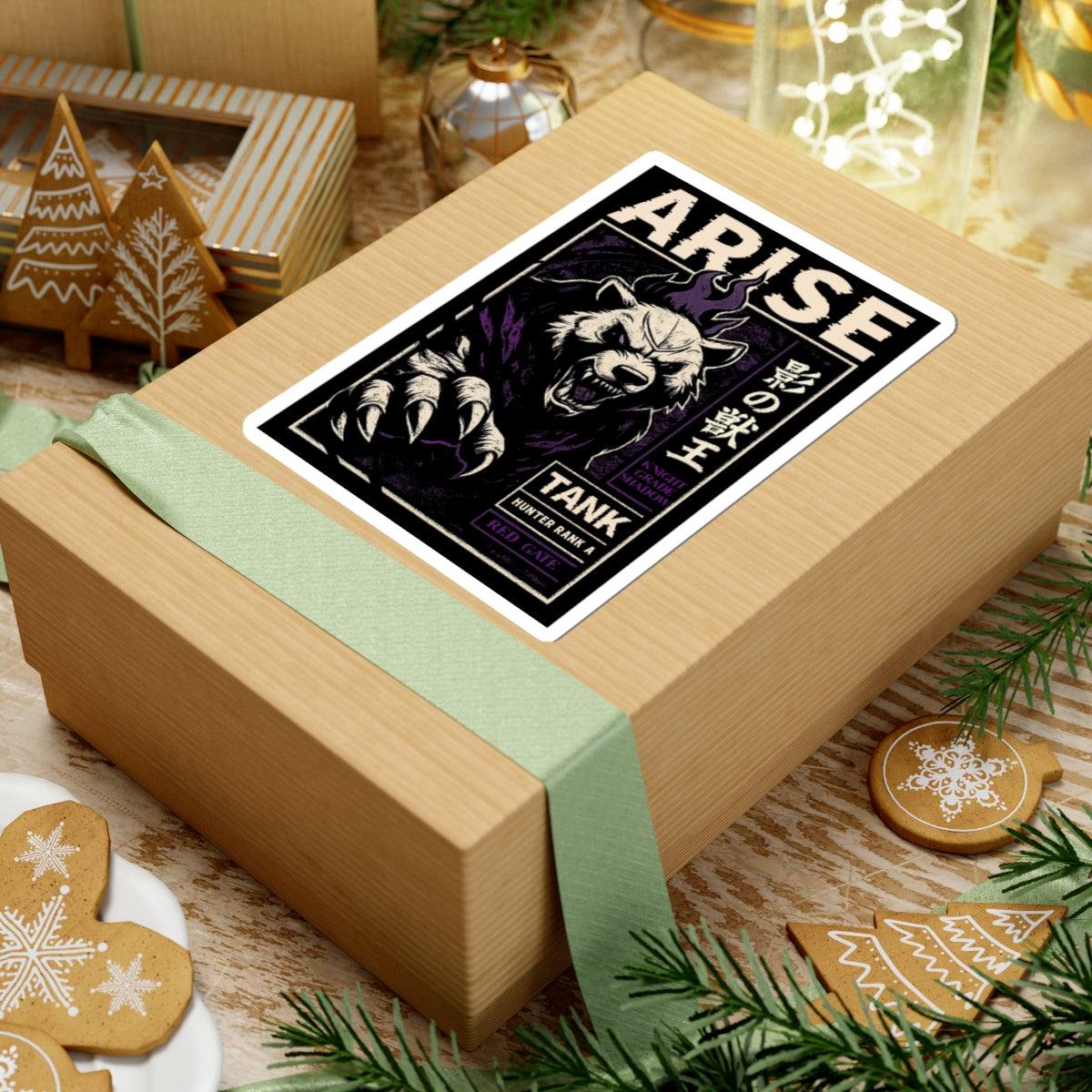 Tank Solo Leveling Kiss-Cut Stickers, Anime Sticker, Gaming Decal, Laptop Sticker, Kawaii Sticker, Water Bottle Decal