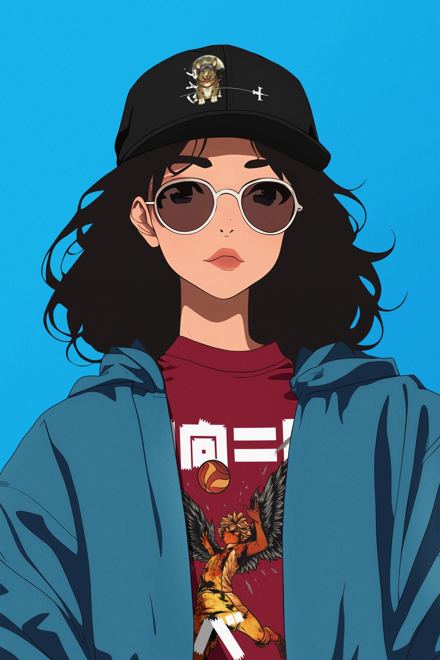 Cowboy Bebop Cap: Vintage Anime Cartoon Girl Hat, Spike Spiegel Style
