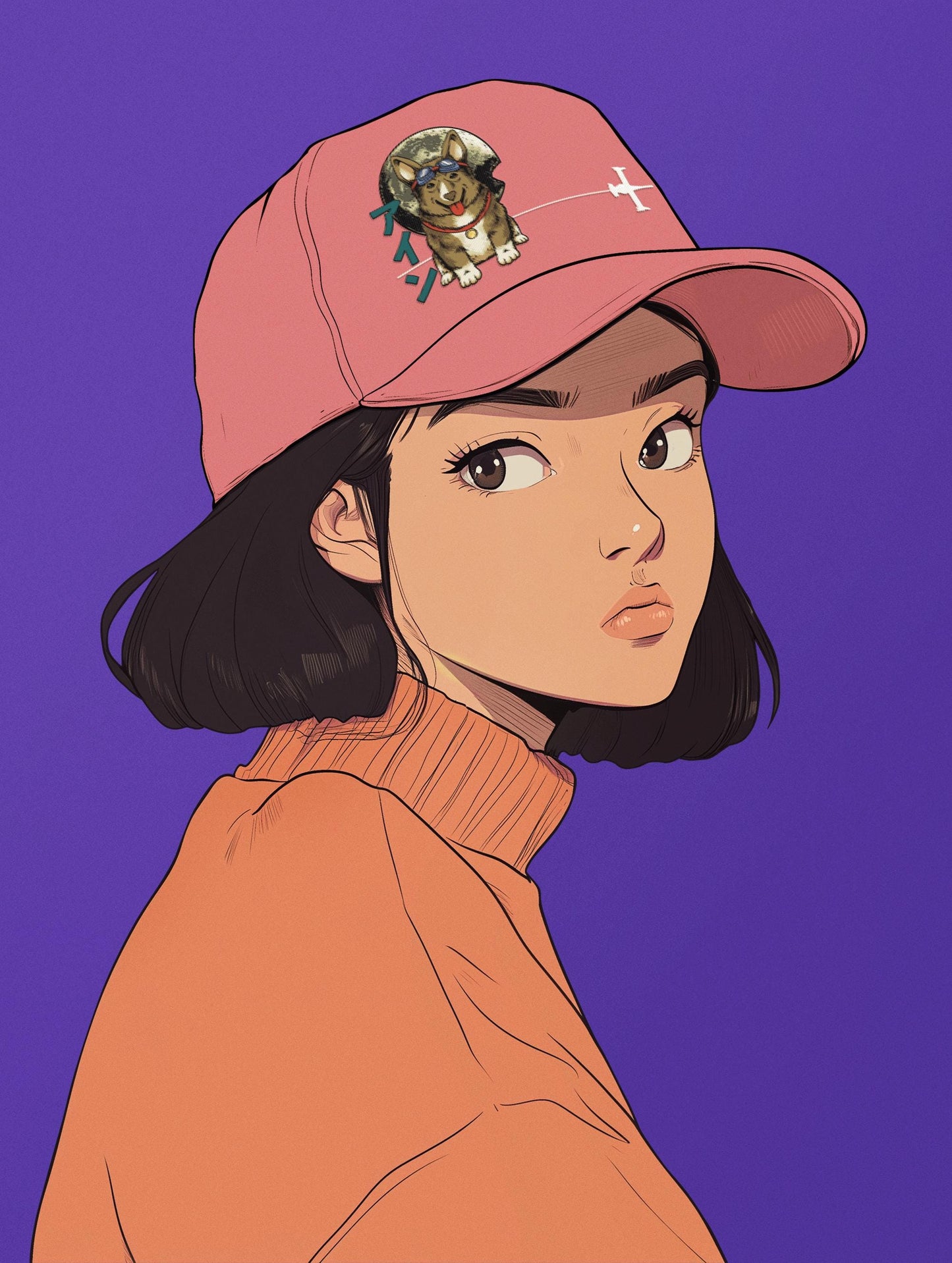 Cowboy Bebop Cap: Vintage Anime Cartoon Girl Hat, Spike Spiegel Style