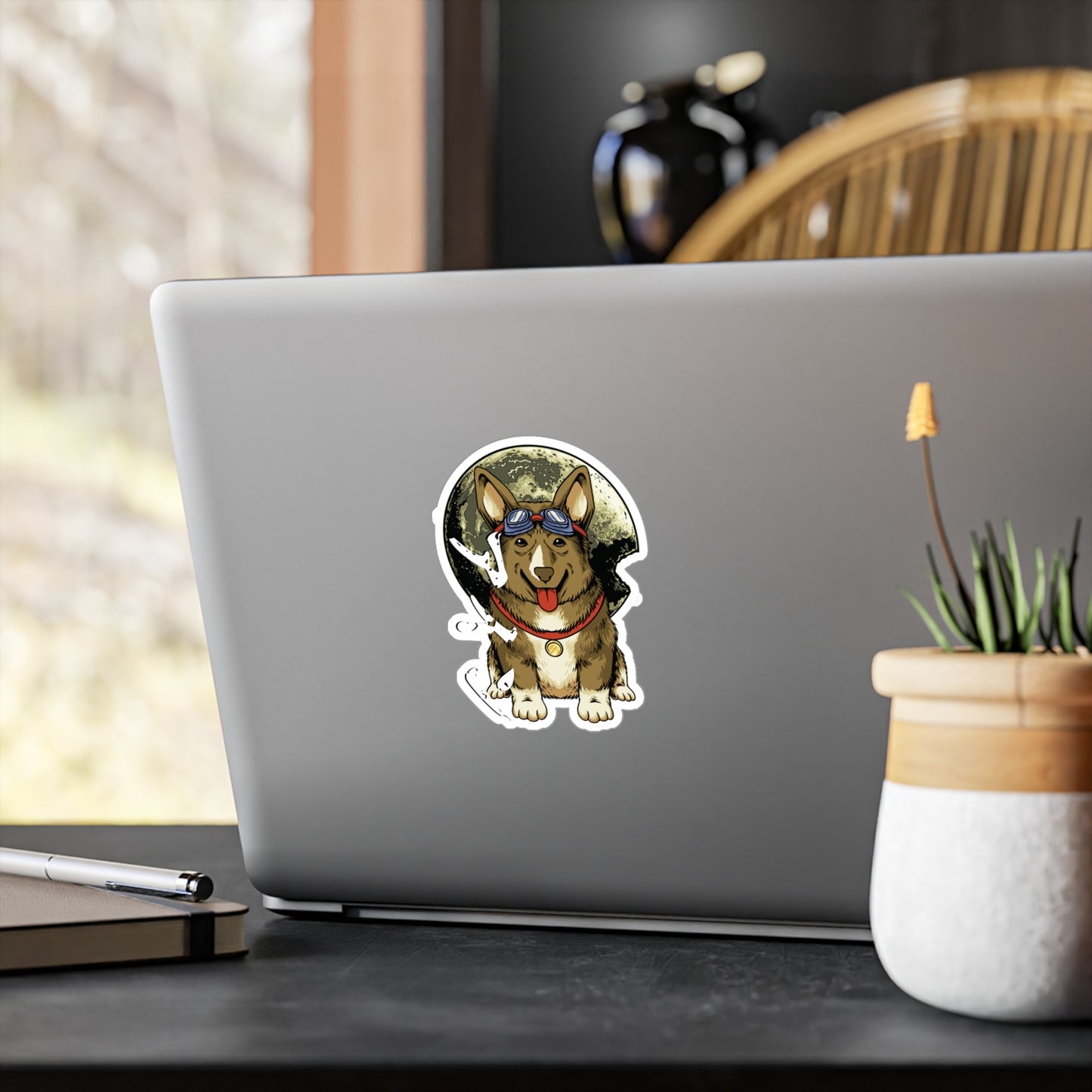 Cowboy Bebop Ein Data Dog Sticker, Anime Merch, Space Cowboy Style, Otaku Life, Intergalactic Vibes, Retro Anime, Laptop Water Bottle Decal